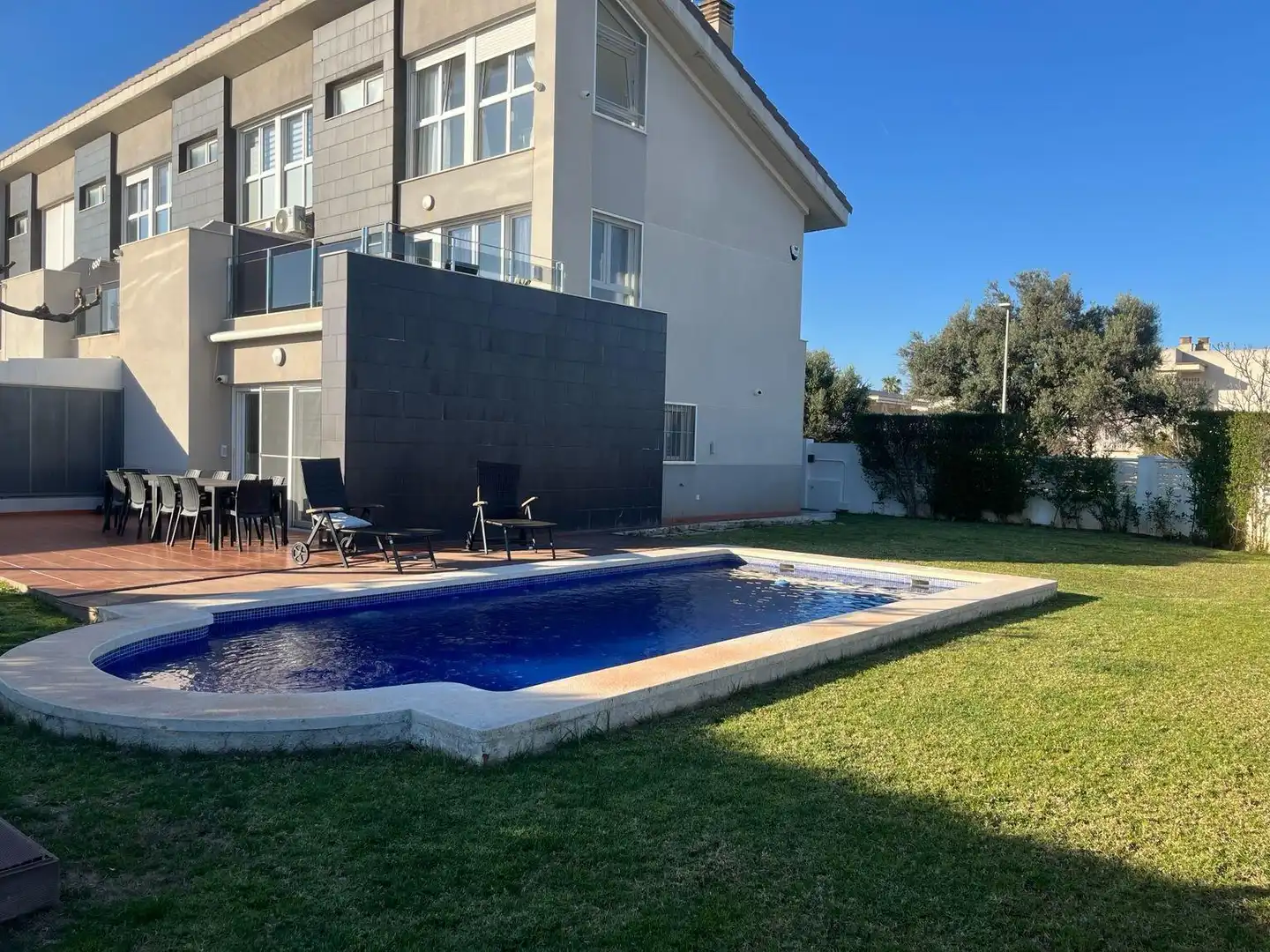 Swimming pool of Detached homes for sale in Vinaròs  with Heating, Terrace and Swimming Pool