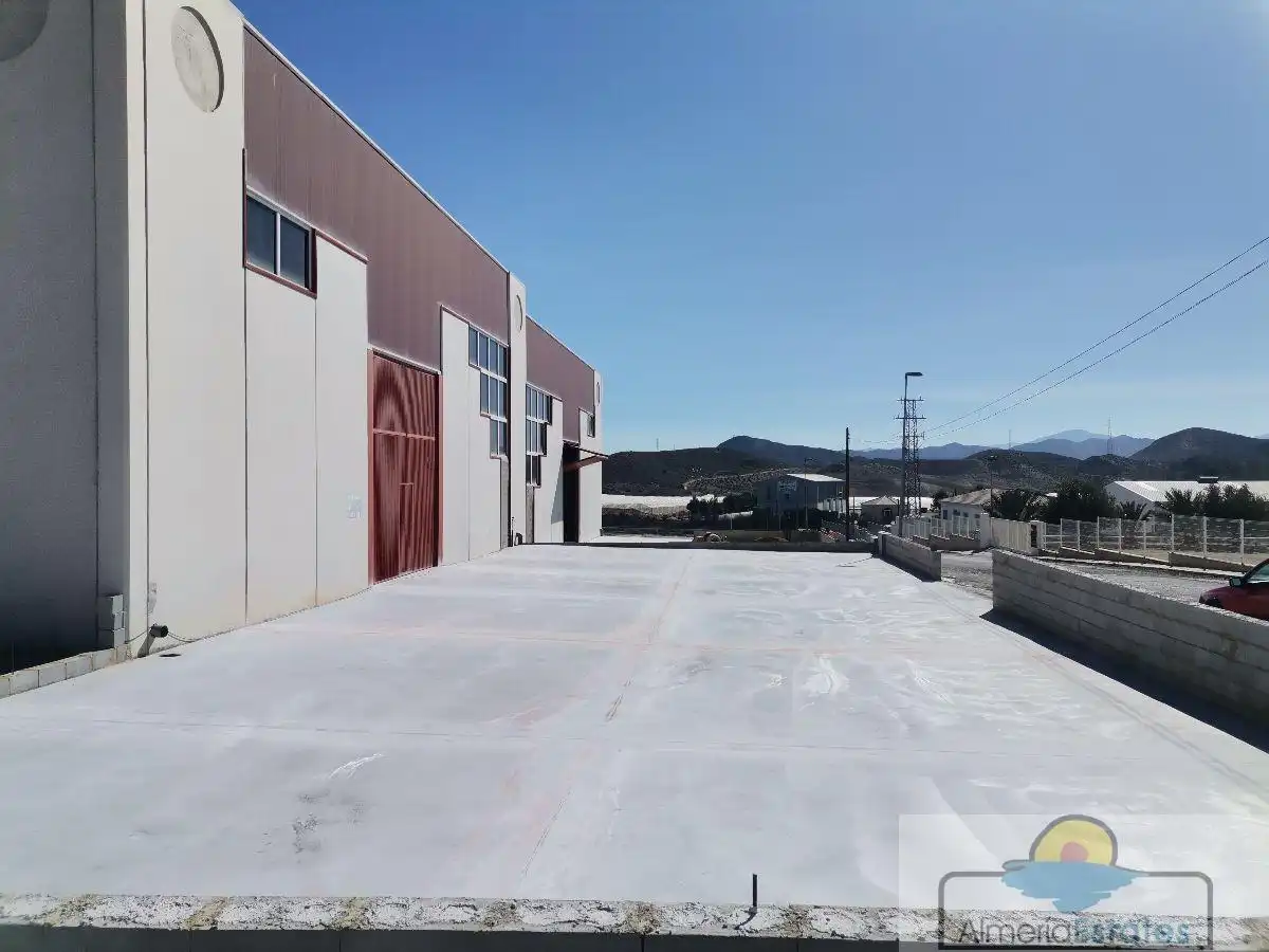 Vista exterior de Nave industrial de alquiler en Cantoria