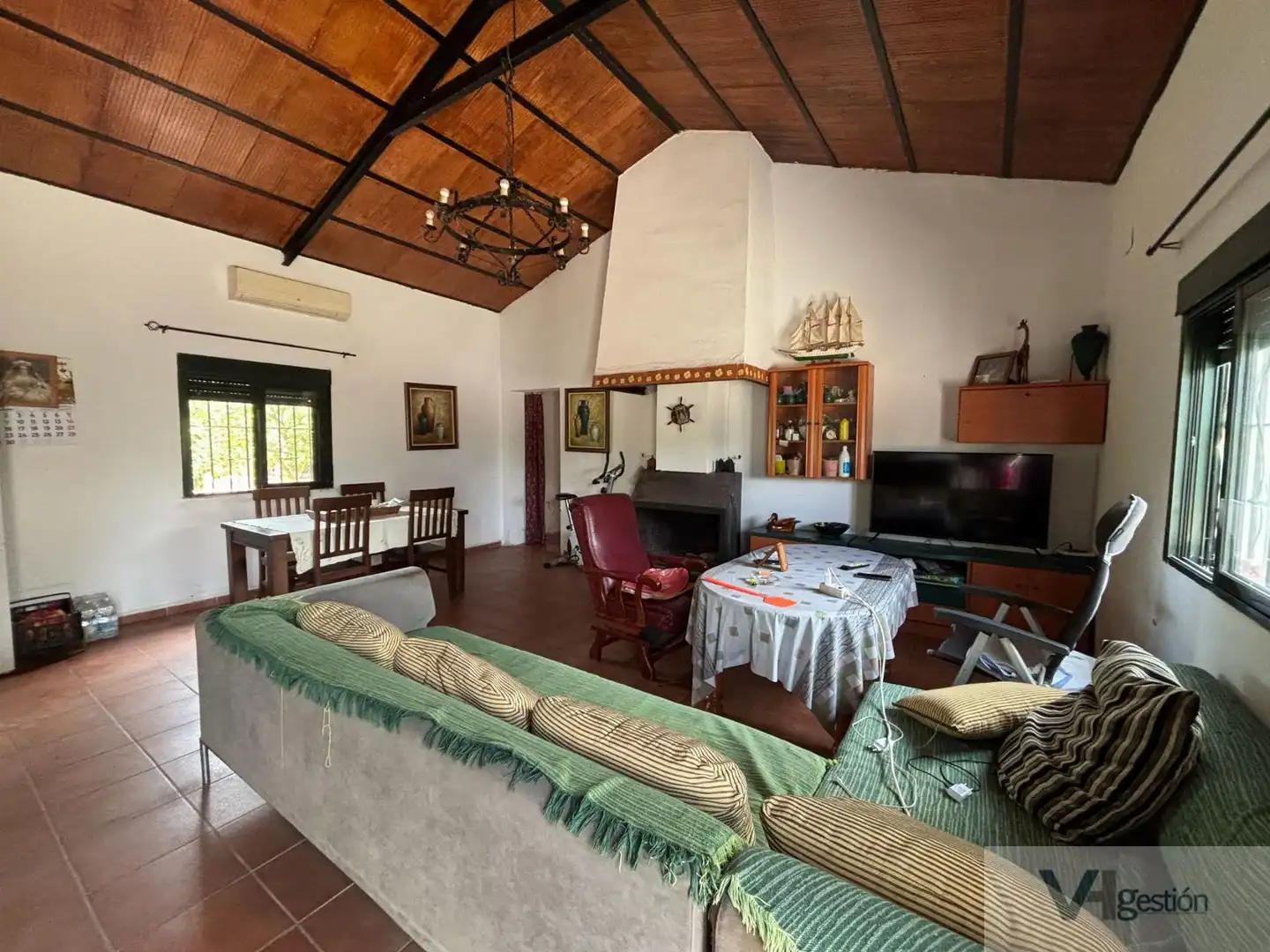 Wohnzimmer von Country house zum Verkauf in Villamartín mit Schwimmbad