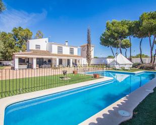 Vista exterior de Casa o xalet en venda en Santa Pola amb Aire condicionat, Jardí privat i Parquet