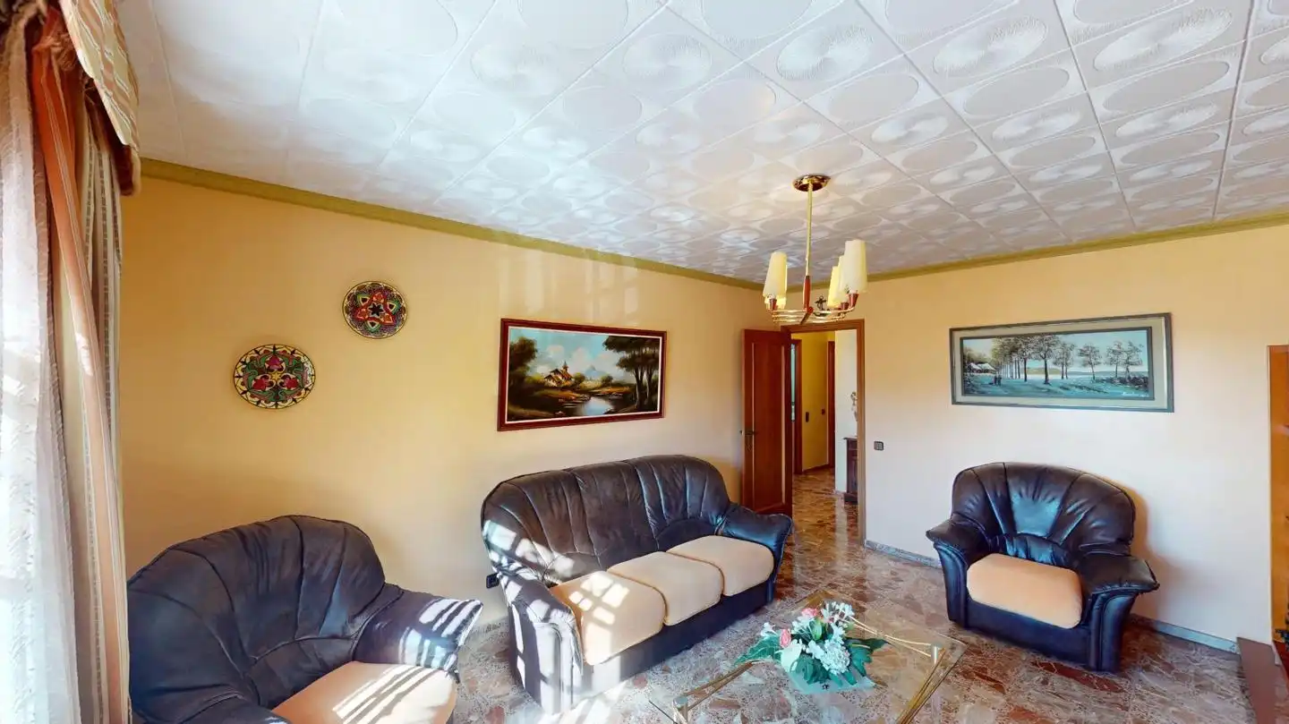 Sala d'estar de Casa o xalet en venda en Viladecans amb Jardí privat i Terrassa