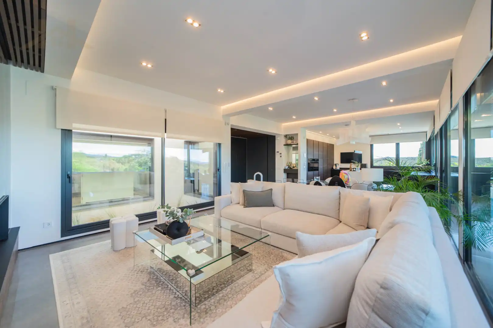 Sala d'estar de Casa o xalet en venda en Hoyo de Manzanares, Madrid