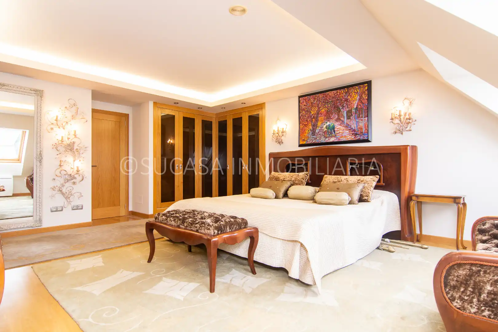 Bedroom of Duplexes for sale in Pontedeume  with Heating, Parquet flooring and Storage room