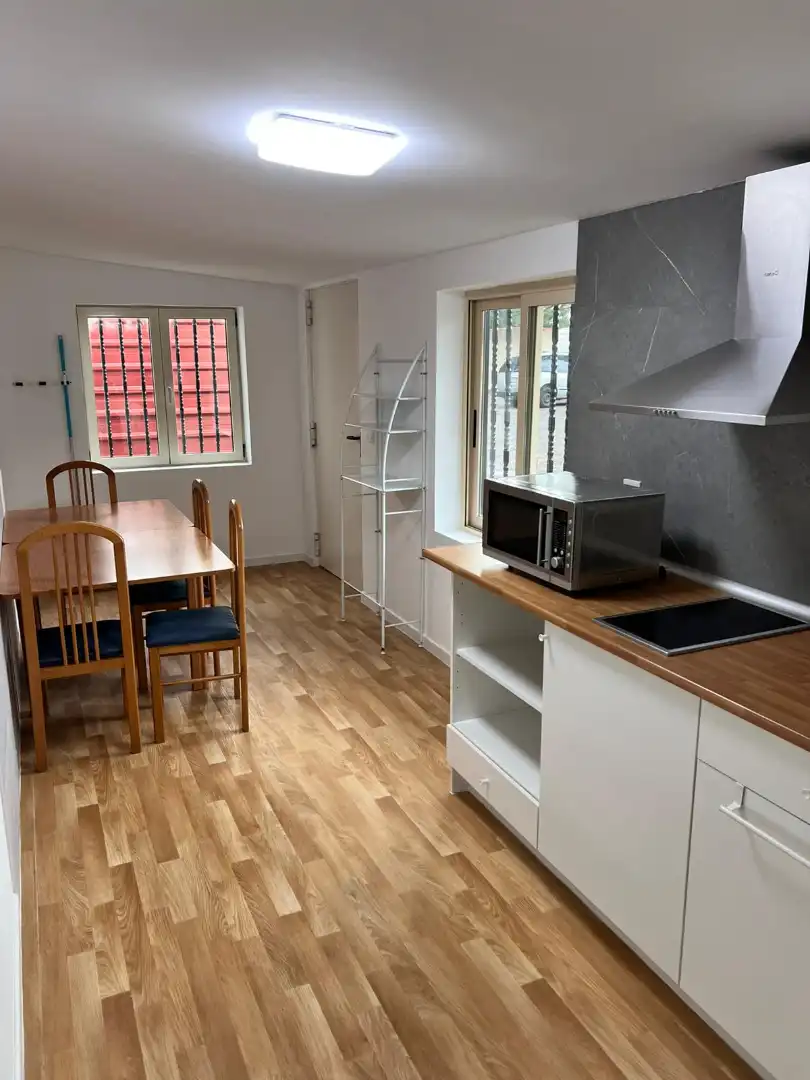 Küche von Country house zur Miete in Fuente El Saz de Jarama mit Klimaanlage, Privatgarten und Abstellraum