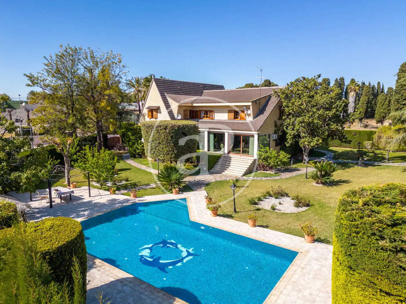 Jardín de Casa o chalet en venta en Godella con Aire acondicionado, Calefacción y Jardín privado