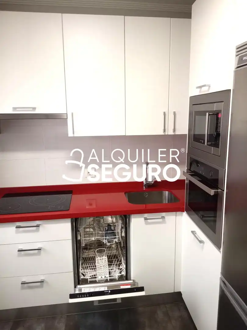 Cuina de Pis de lloguer en Valladolid amb Calefacció i Moblat