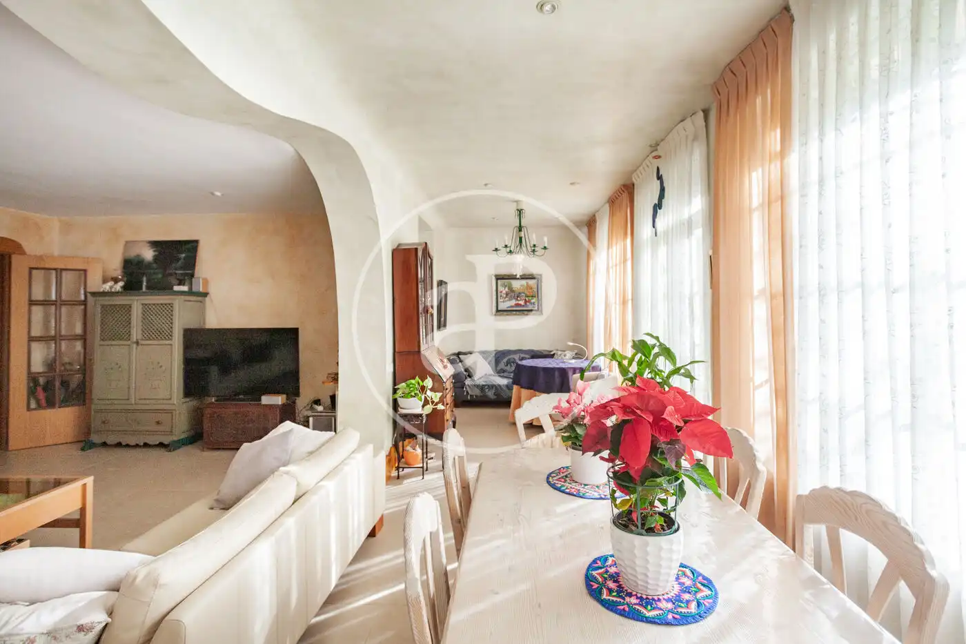 Living room of Detached homes for sale in Madrid  with Heating, Private garden and Terrace
