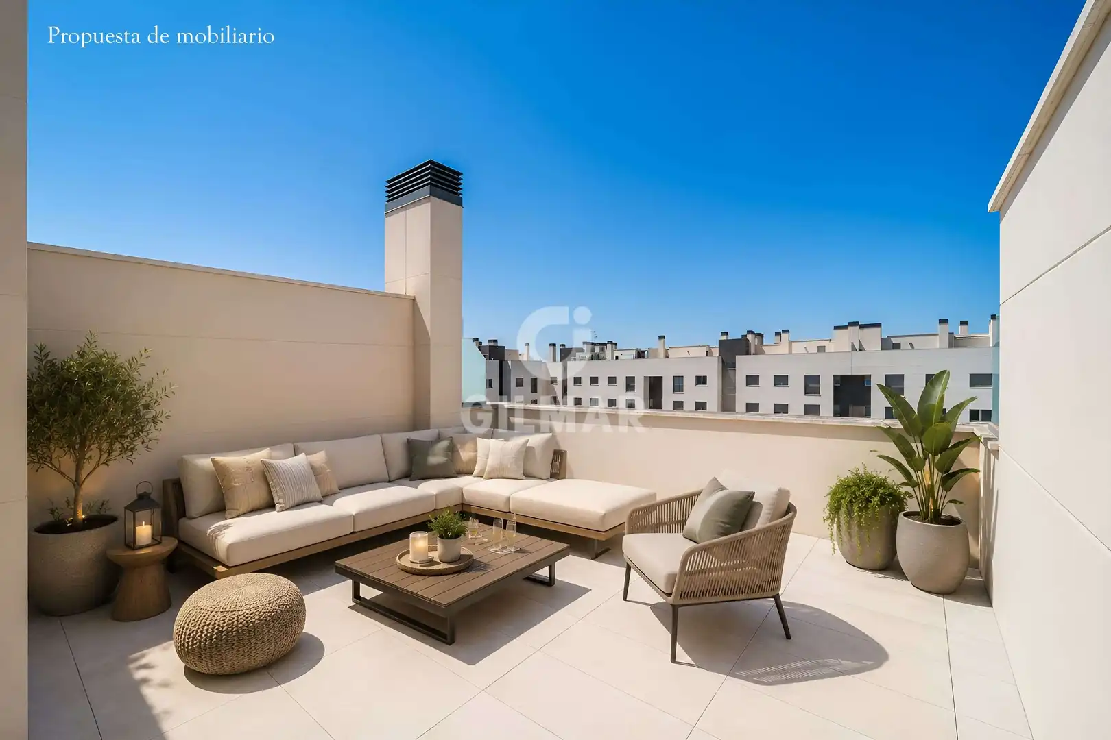 Terrace of Duplexes for sale in Pozuelo de Alarcón  with Heating, Private garden and Storage room
