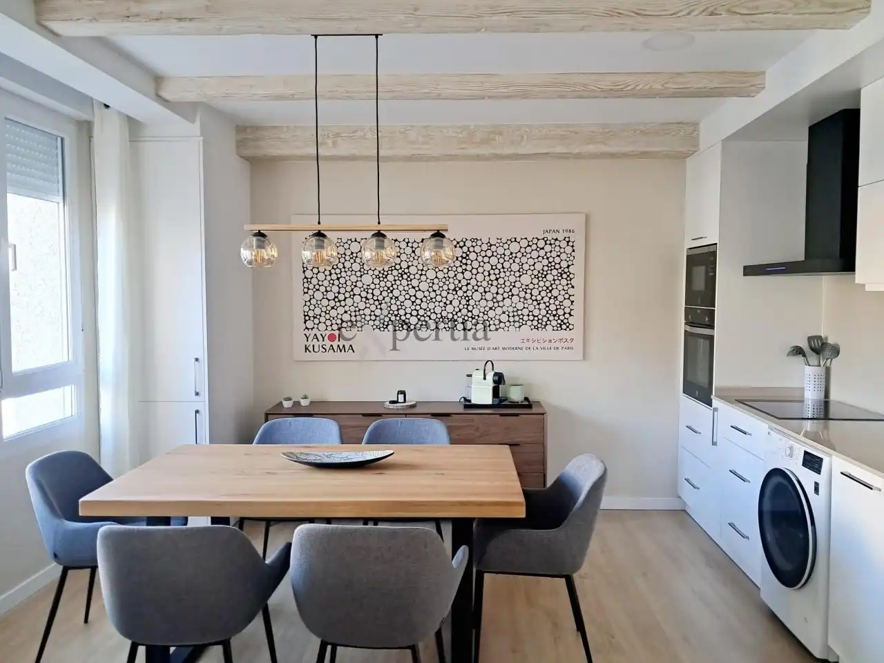 Comedor de Piso de alquiler en A Pobra do Caramiñal con Calefacción y Amueblado