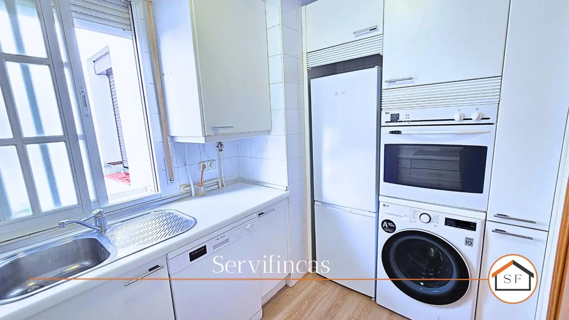 Küche von Wohnung zur Miete in Madrid mit Heizung und Parkett