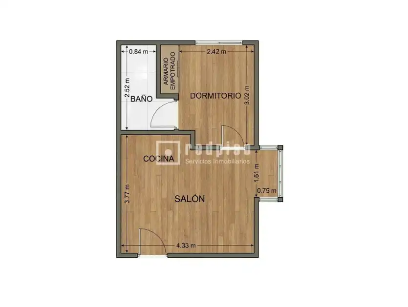 Schlafzimmer von Wohnung zum Verkauf in Madrid mit Klimaanlage, Heizung und Möbliert