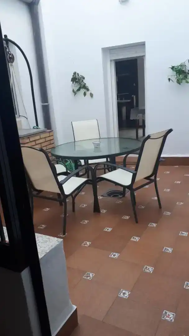 Terrasse von Erdgeschoss zur Miete in Calañas mit Privatgarten, Möbliert und Ofen
