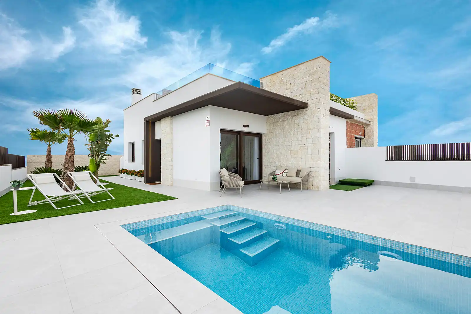Piscina de Casa adosada en venta en Orihuela con Calefacción y Terraza