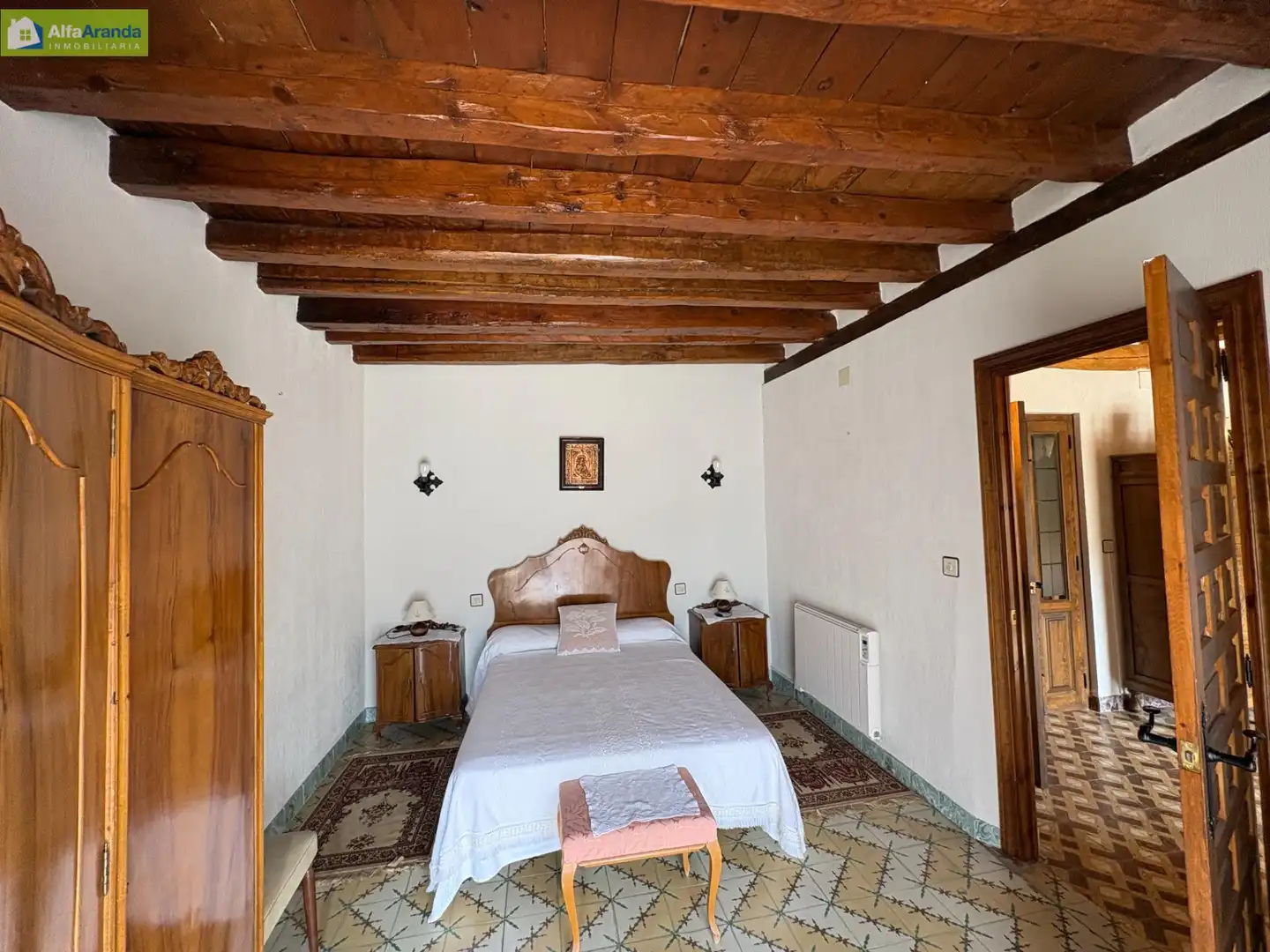 Habitación de Finca rústica en venta en Peñaranda de Duero con Calefacción, Trastero y Amueblado
