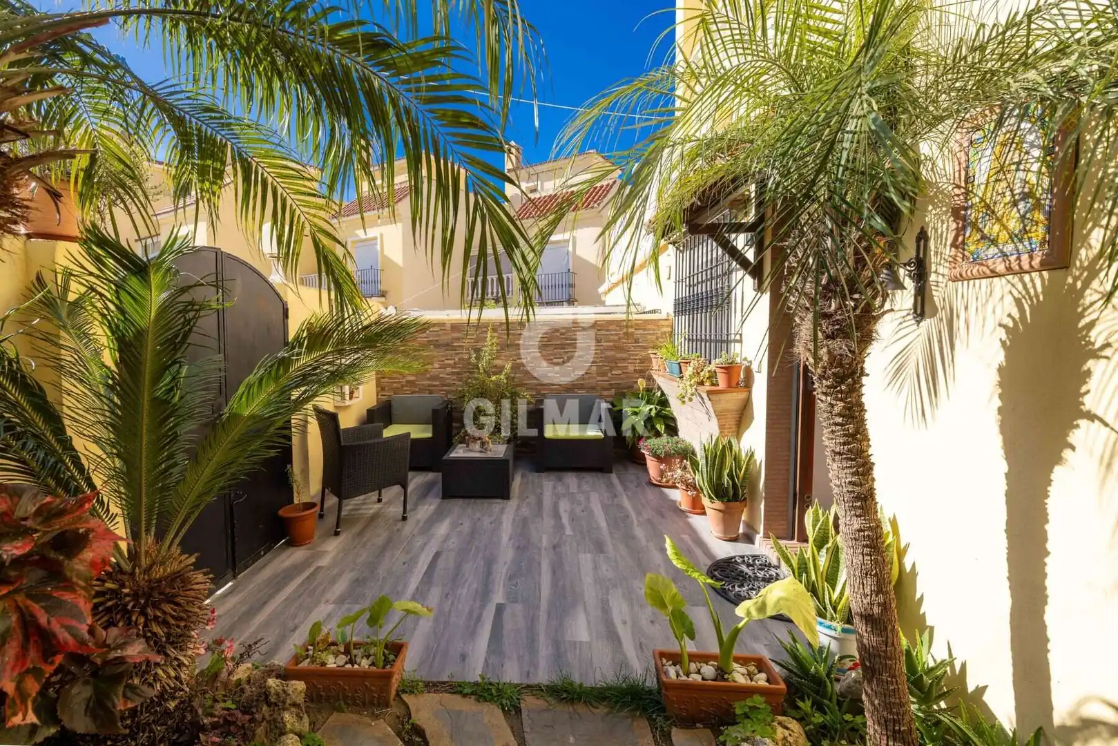 Terrace of Detached homes for sale in Estepona  with Private garden and Swimming Pool