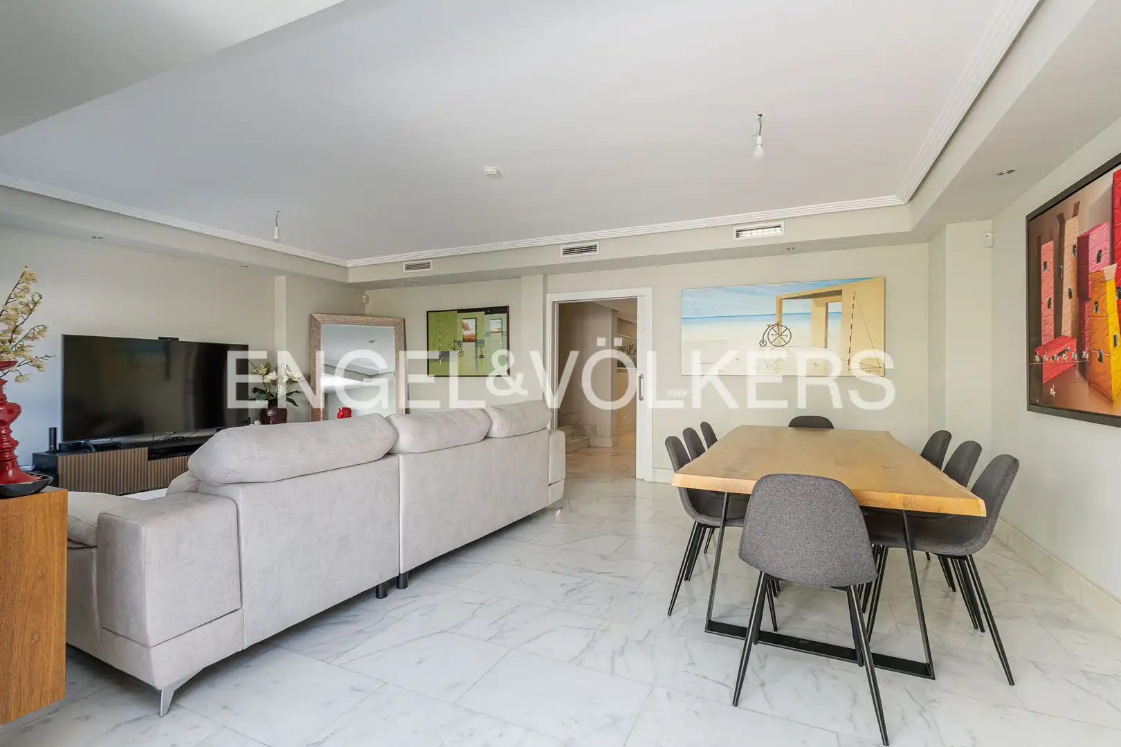 Dining room of Detached homes for rent in Boadilla del Monte  with Air Conditioner, Heating and Parquet flooring