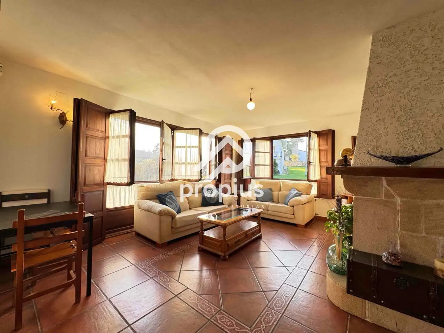 Living room of Houses for sale in Ribadedeva  with Heating, Private garden and Terrace