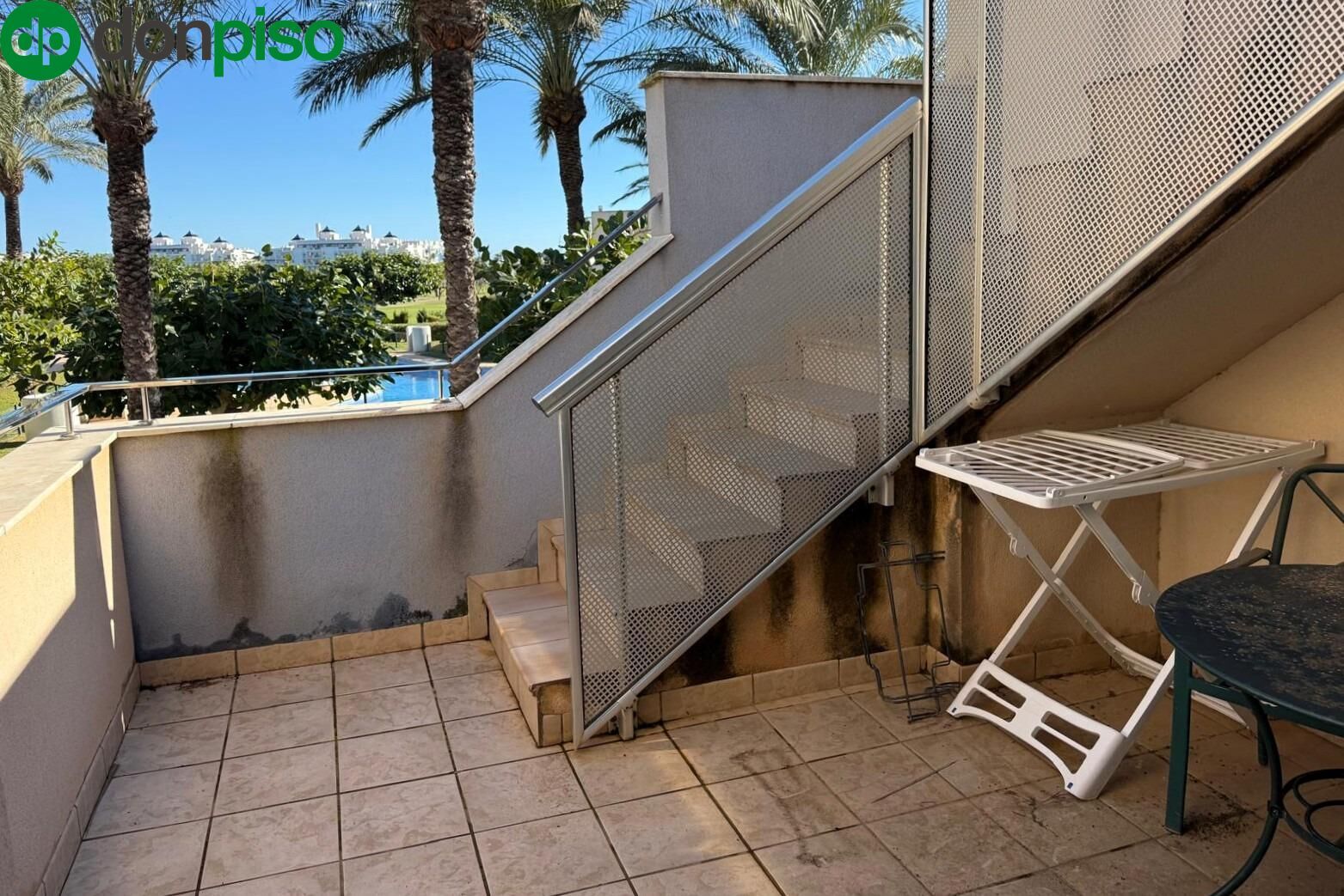 Terrace of Flat for sale in Roquetas de Mar  with Air Conditioner, Private garden and Terrace