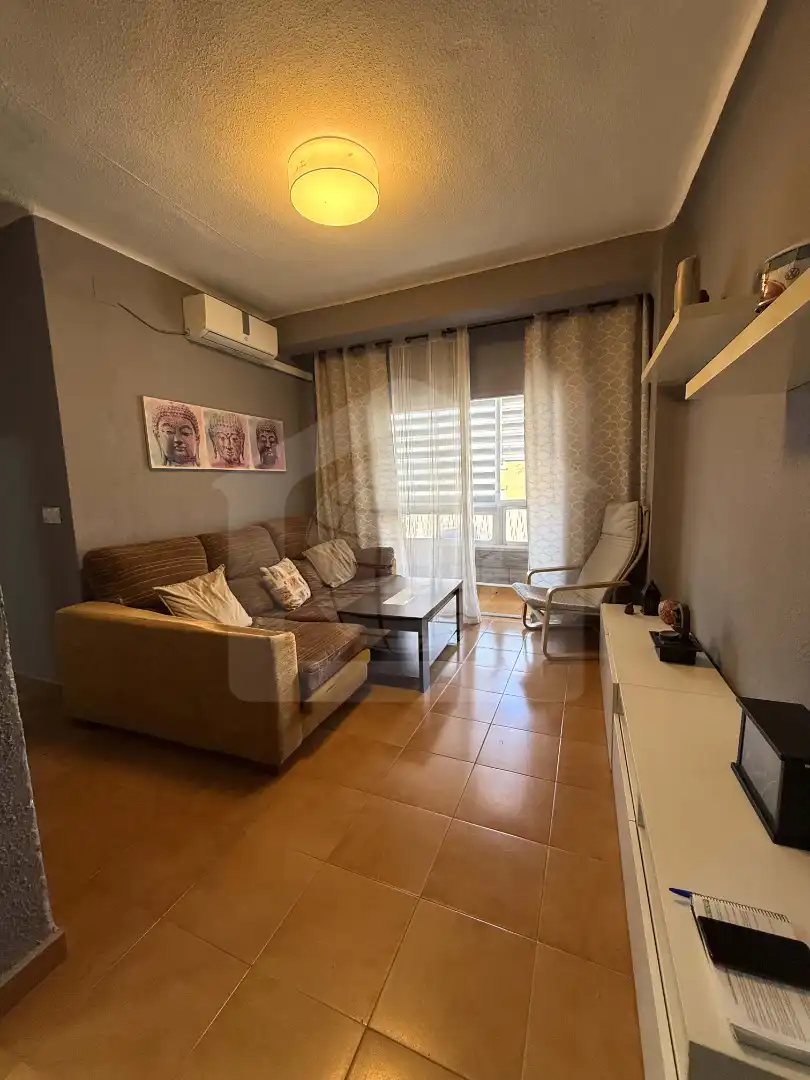 Sala d'estar de Pis en venda en Málaga amb Aire condicionat, Terrassa i Moblat