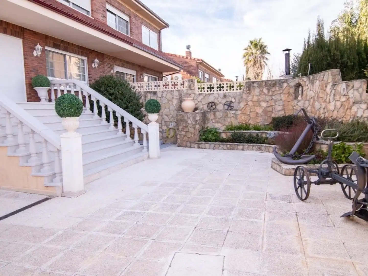 Terraza de Casa adosada en venta en Cuarte de Huerva con Aire acondicionado, Calefacción y Jardín privado