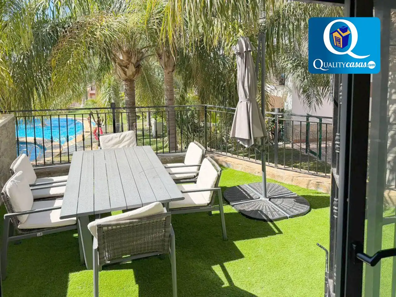Terrasse von Wohnung zur Miete in Mutxamel mit Klimaanlage, Terrasse und Gemeinschaftspool