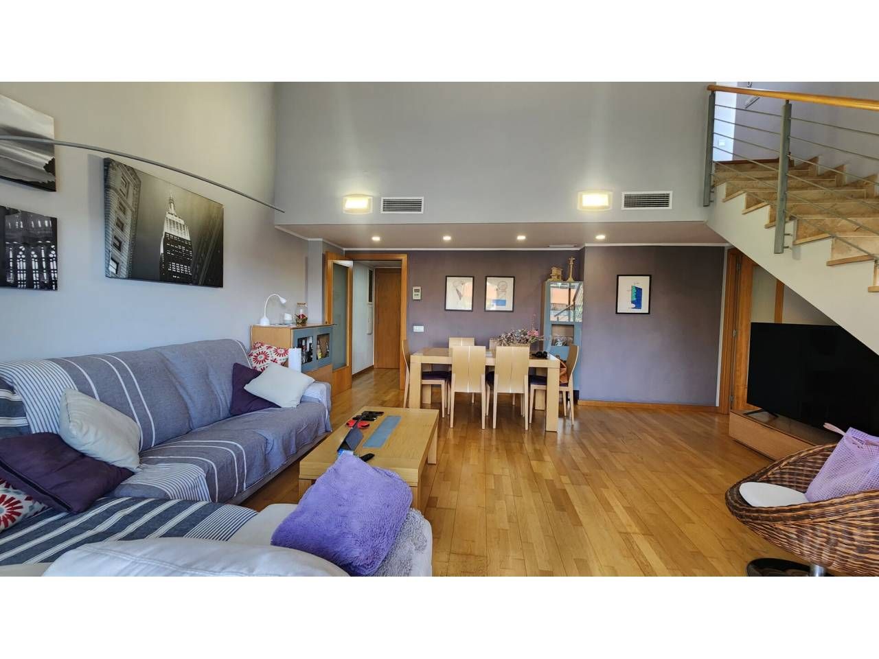 Living room of Attic for sale in Sant Boi de Llobregat  with Air Conditioner, Heating and Terrace