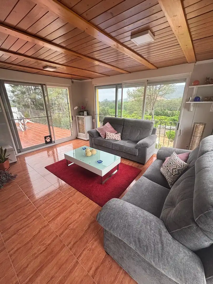 Living room of Houses for sale in Simat de la Valldigna  with Air Conditioner, Heating and Swimming Pool