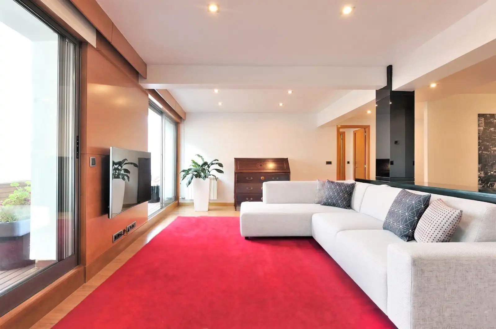 Wohnzimmer von Wohnung zum Verkauf in Vigo  mit Heizung und Terrasse