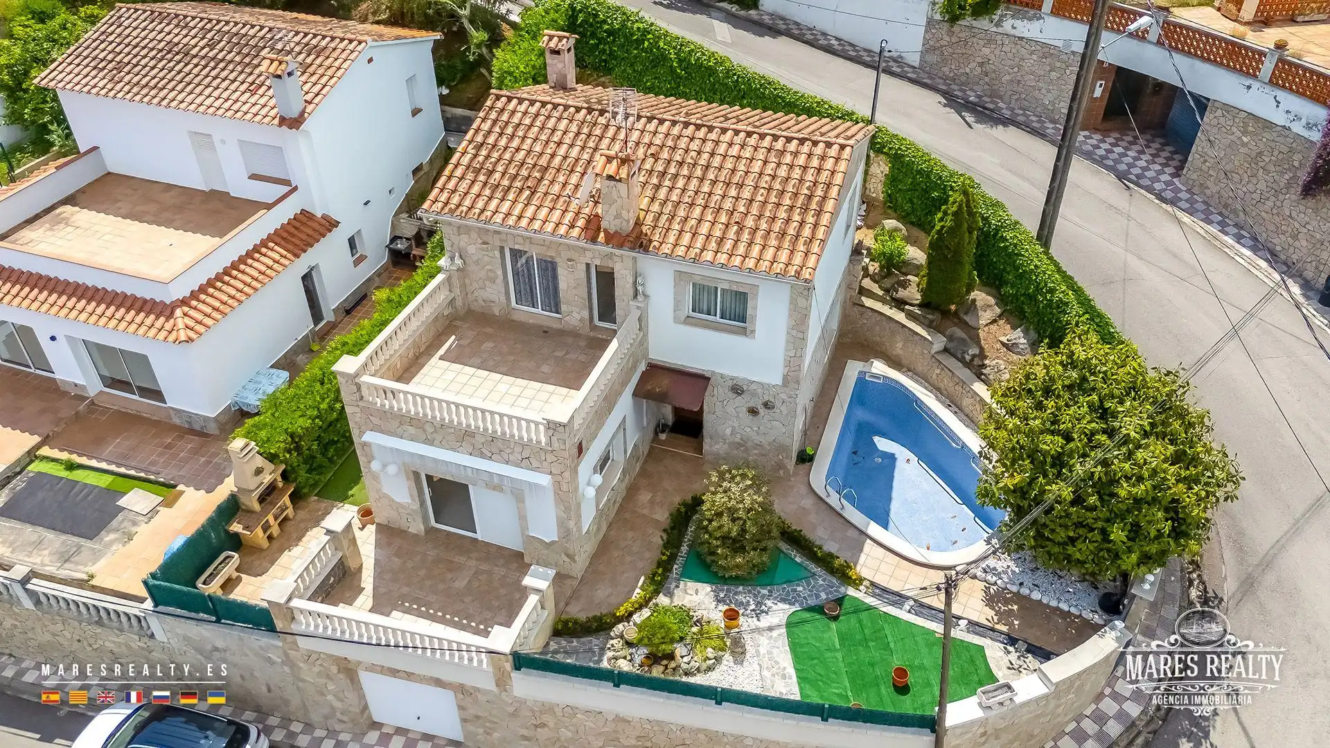 Exterior view of Houses for sale in Lloret de Mar  with Air Conditioner, Heating and Private garden