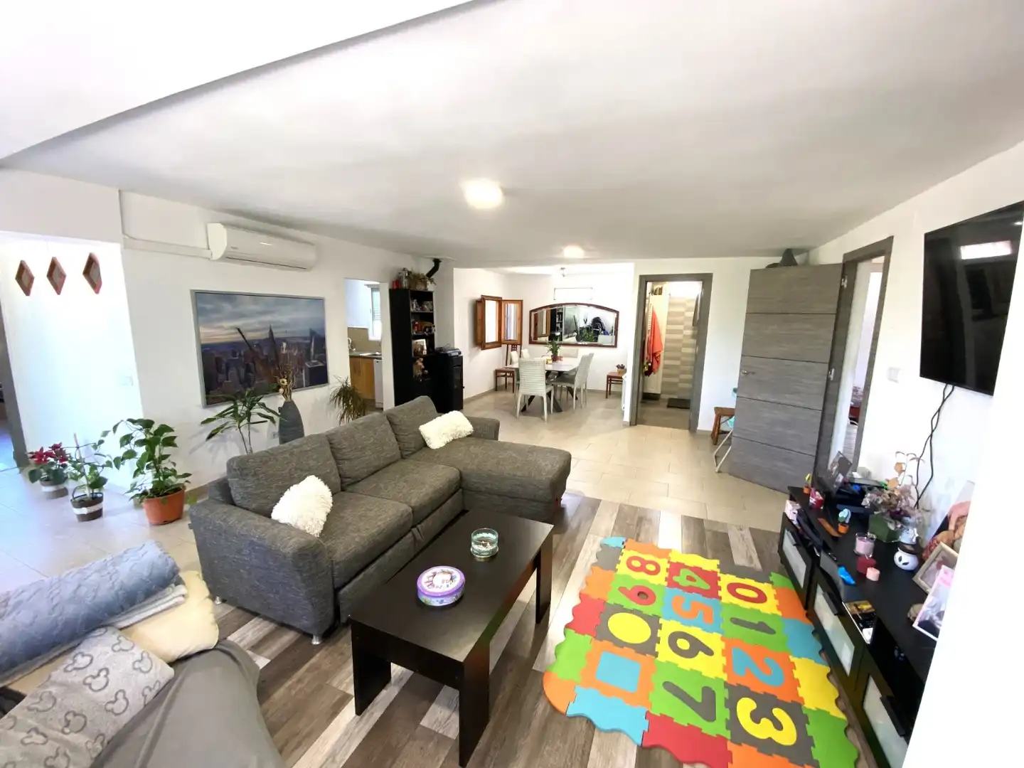Sala de estar de Casa o chalet en venta en Sax con Aire acondicionado, Parquet y Horno
