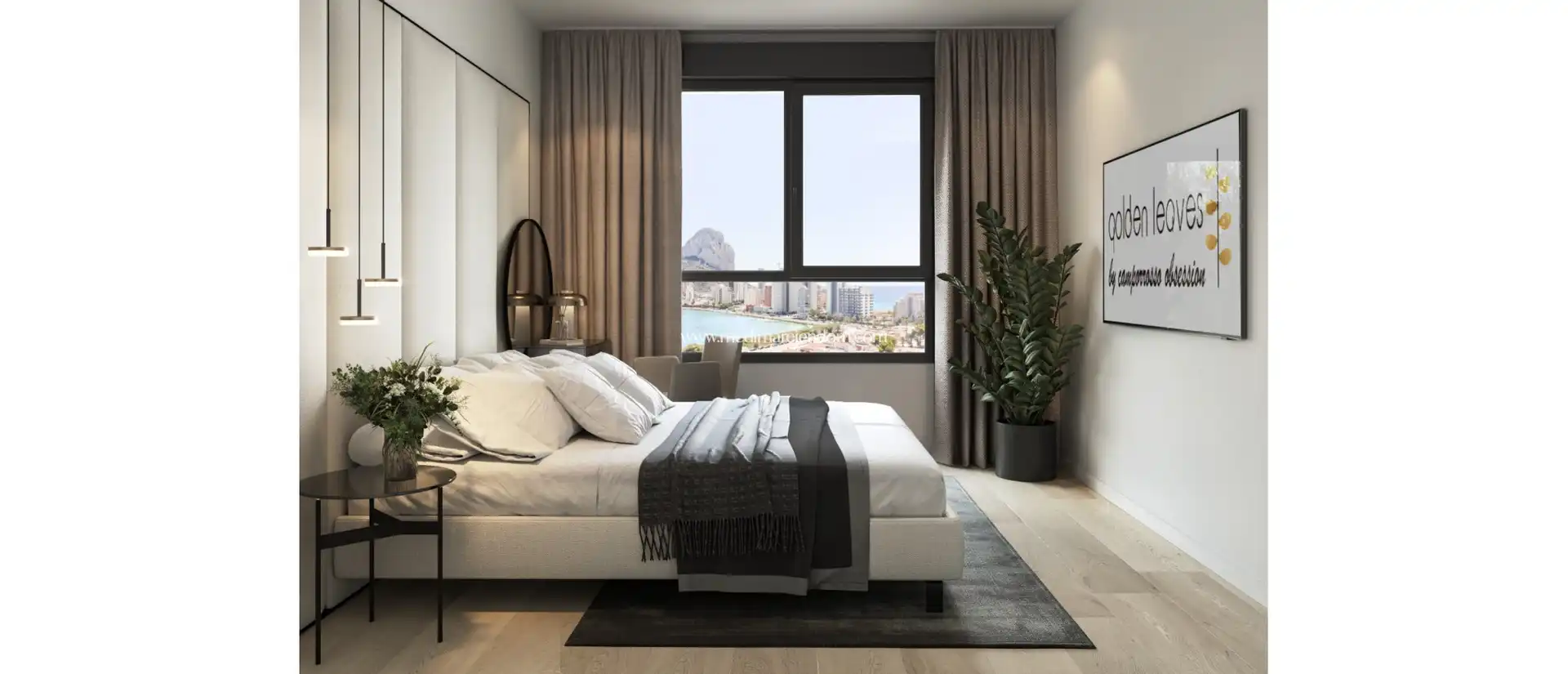 Schlafzimmer von Wohnung zum Verkauf in Calpe / Calp mit Terrasse