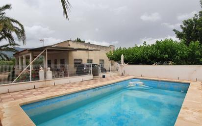Schwimmbecken von Haus oder Chalet zum verkauf in Aielo de Malferit mit Klimaanlage, Terrasse und Schwimmbad