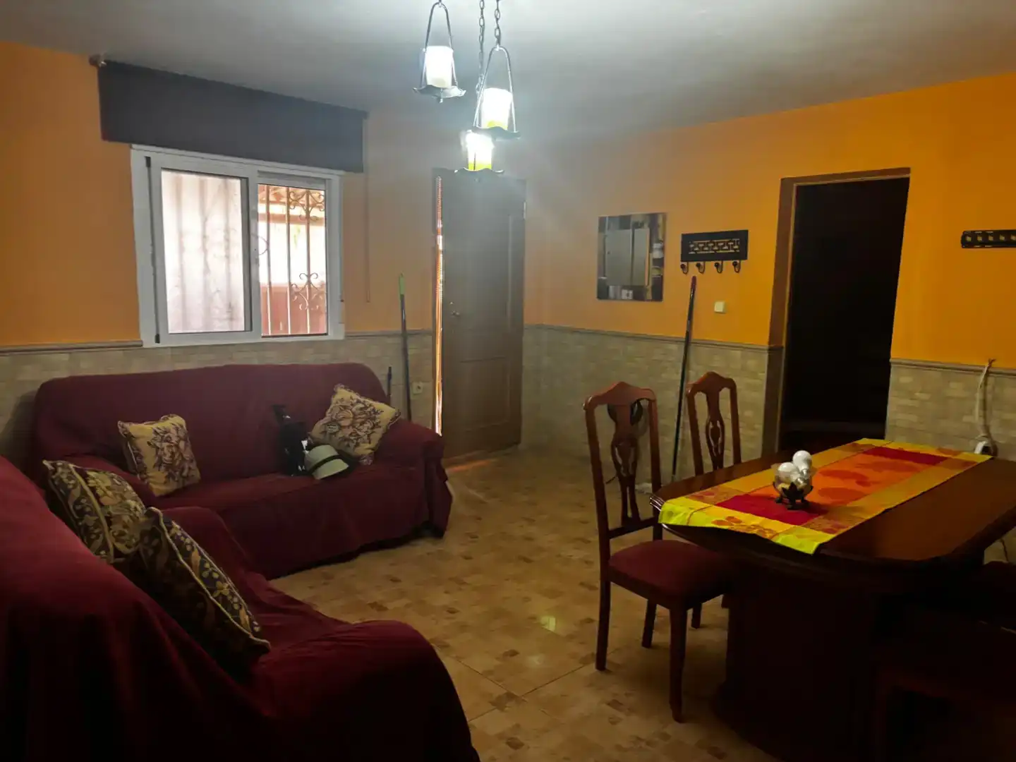 Sala d'estar de Pis en venda en Pechina amb Jardí privat, Piscina i Moblat