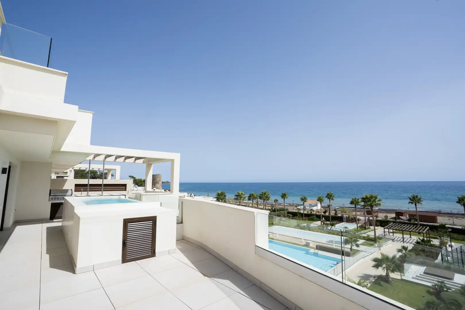 Terraza de Ático de alquiler en Estepona con Aire acondicionado, Calefacción y Terraza