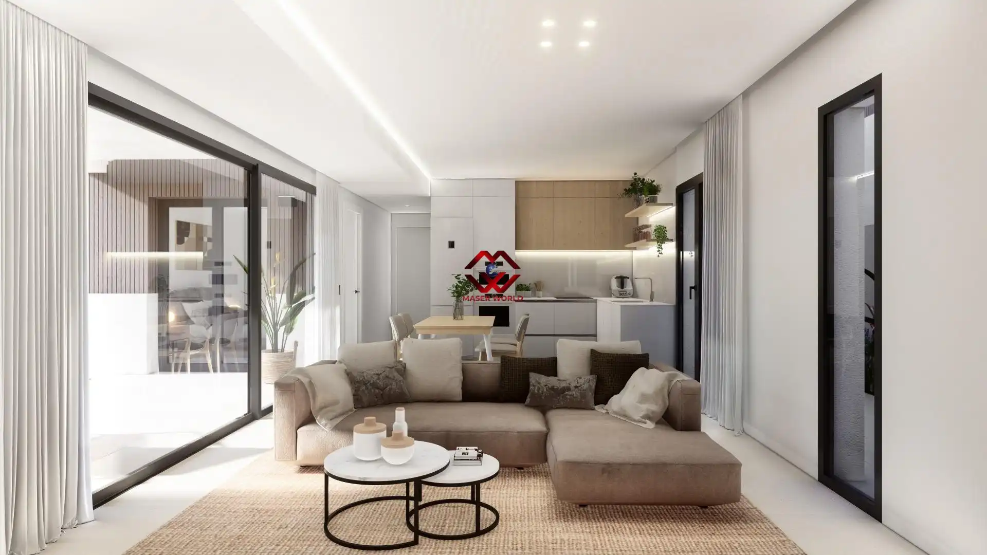 Sala de estar de Casa o chalet en venta en San Pedro del Pinatar con Jardín privado, Terraza y Piscina