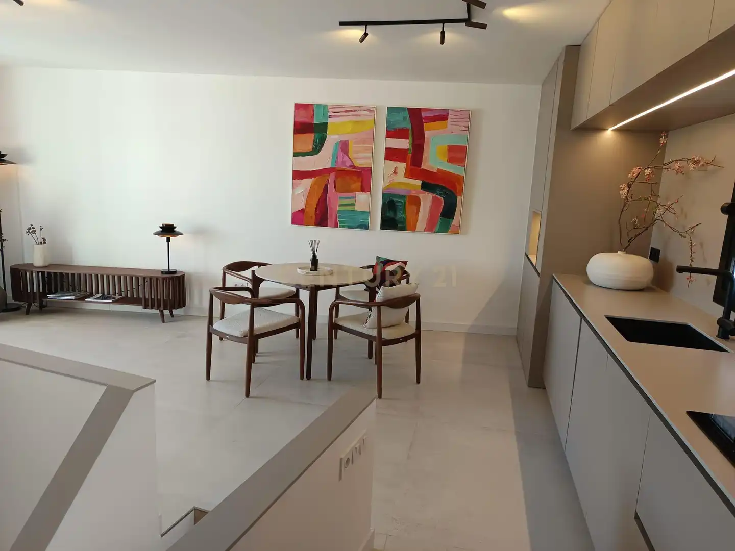Esszimmer von Maisonette zum Verkauf in Calpe / Calp mit Klimaanlage, Waschmaschine und Balkon