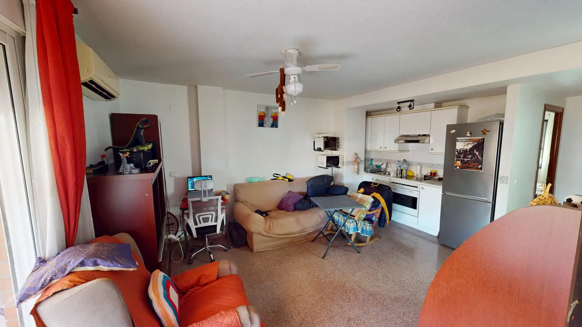 Wohnzimmer von Dachboden zum Verkauf in Alicante / Alacant mit Klimaanlage und Terrasse