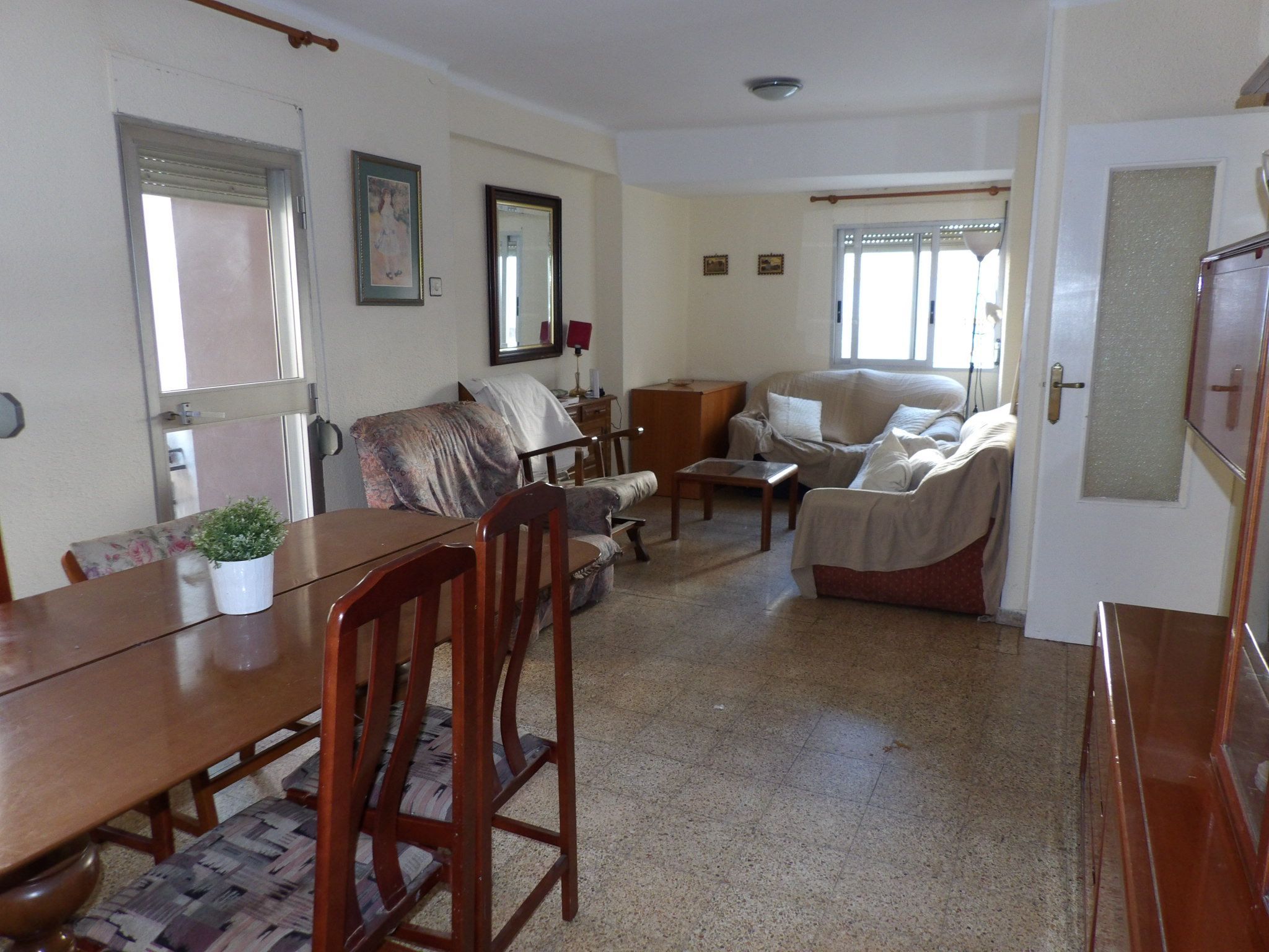 Living room of Flat to rent in  Valencia Capital  with Furnished, Oven and Washing machine