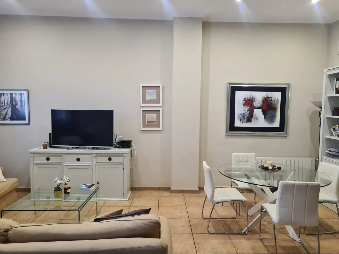 Sala de estar de Casa adosada en venta en Valencia con Aire acondicionado, Calefacción y Terraza
