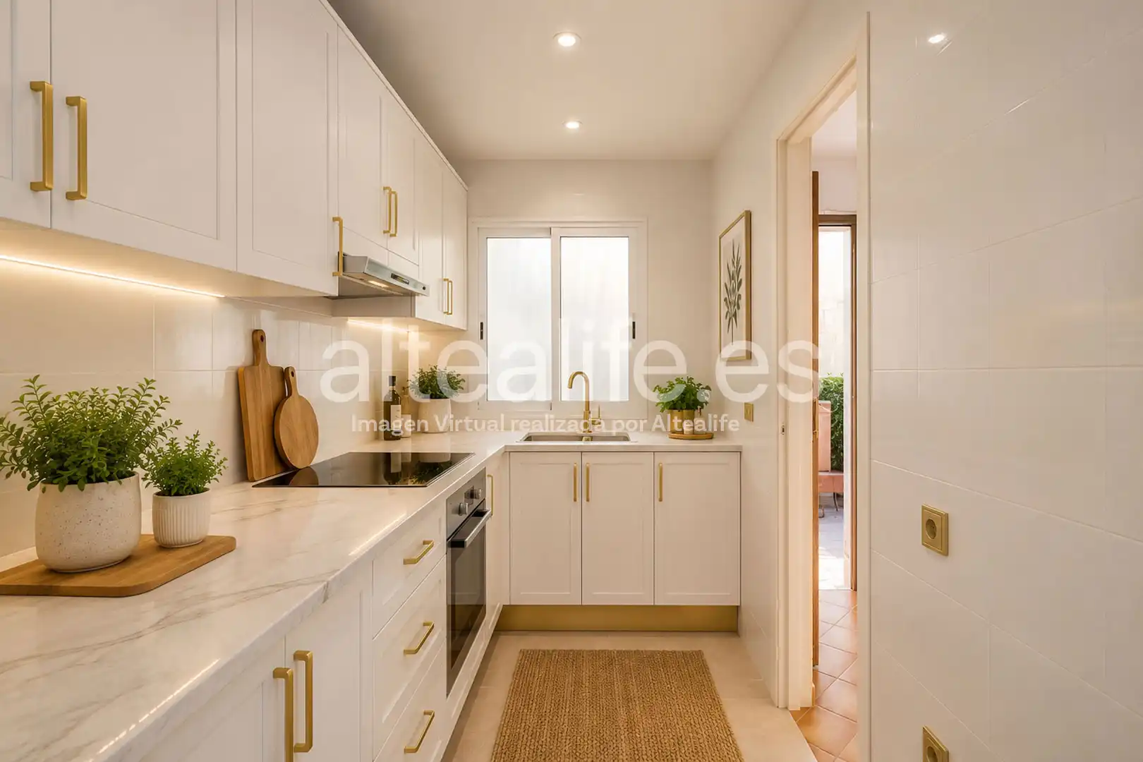 Cocina de Casa o chalet en venta en La Nucia con Aire acondicionado, Jardín privado y Terraza