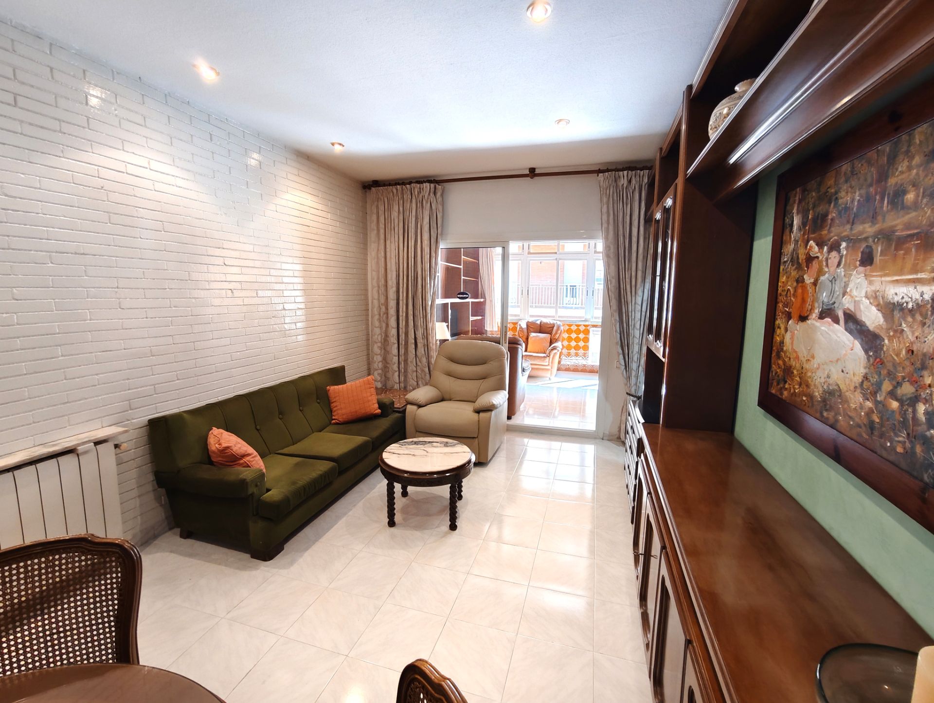 Living room of Single-family semi-detached for sale in Badalona  with Air Conditioner, Heating and Terrace