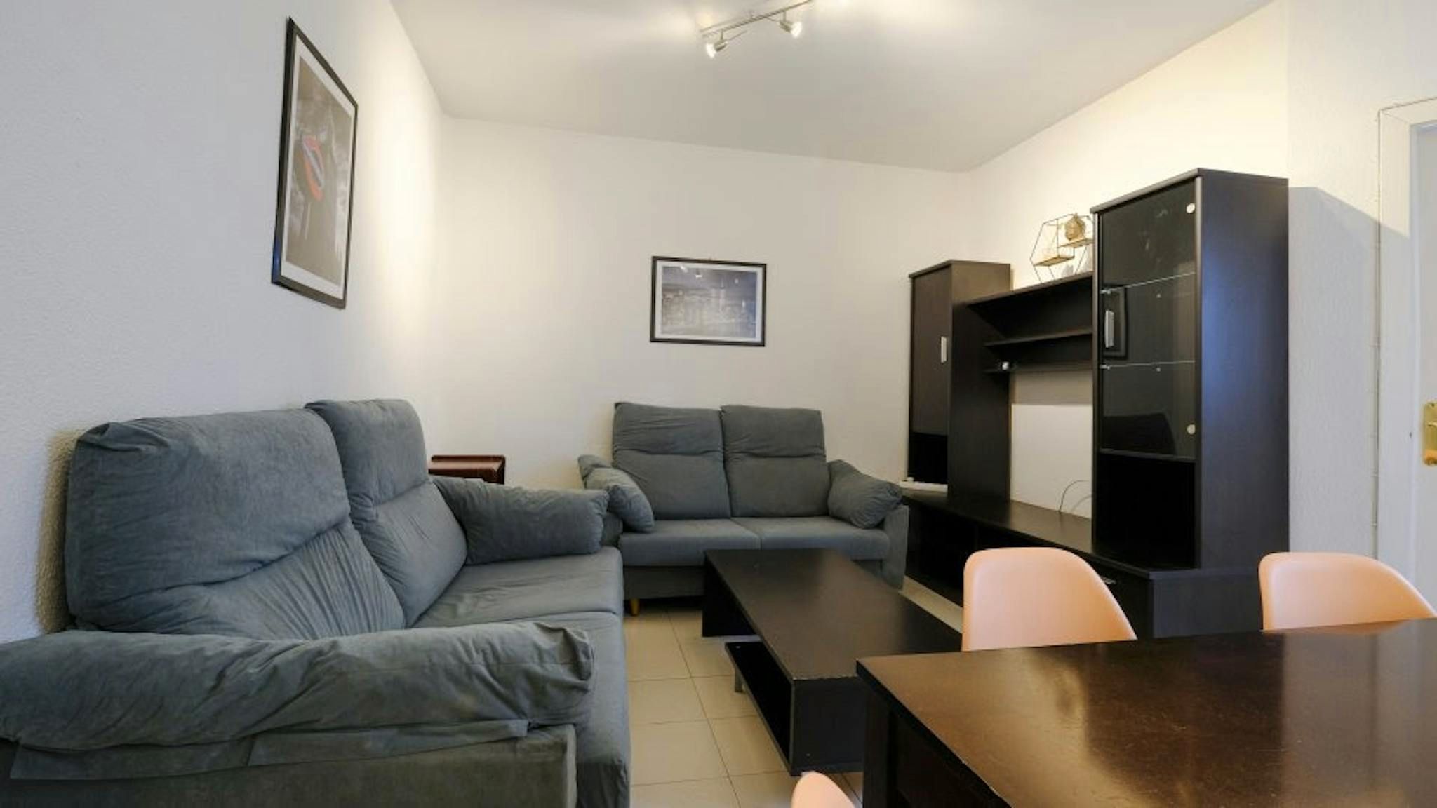 Living room of Flat for rent in  Madrid Capital  with Furnished, Washing machine and TV