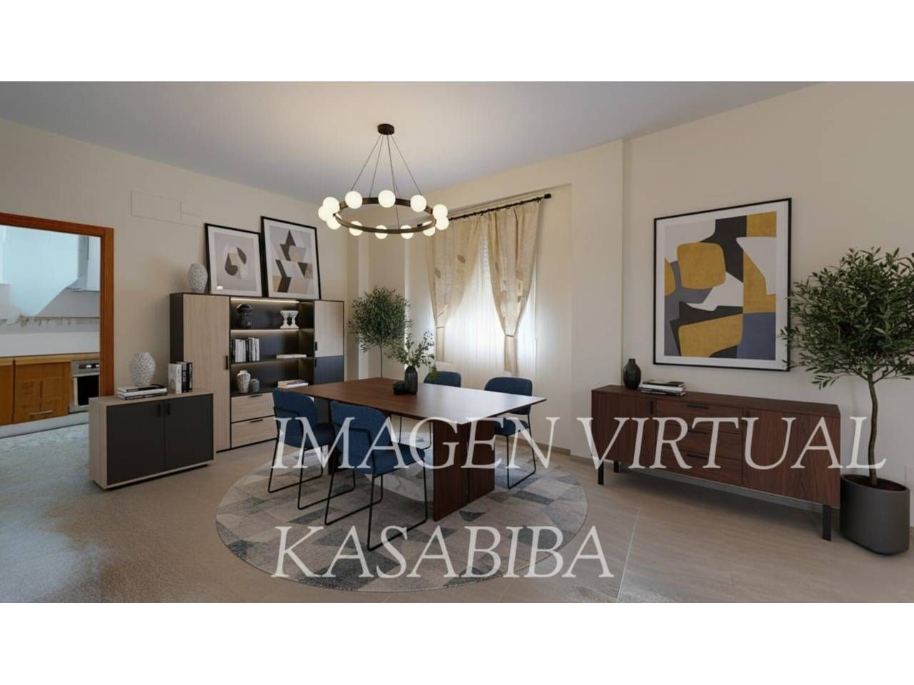 Dining room of Single-family semi-detached for sale in Montroi / Montroy