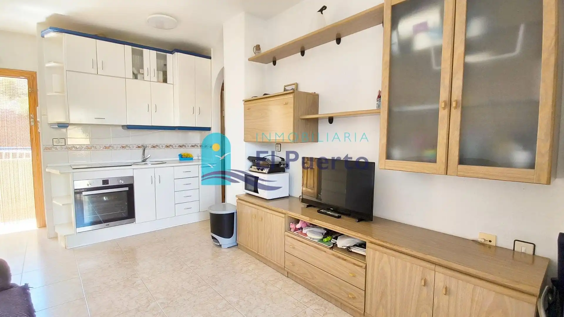 Cocina de Apartamento en venta en Mazarrón con Terraza, Amueblado y Alarma