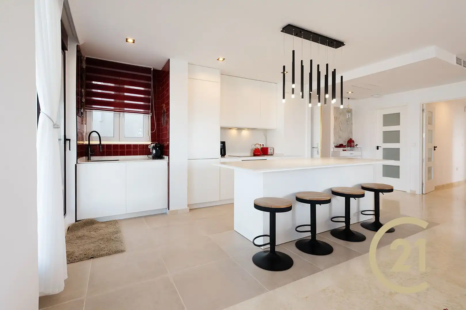 Cocina de Casa adosada en venta en Ojén con Aire acondicionado, Calefacción y Jardín privado