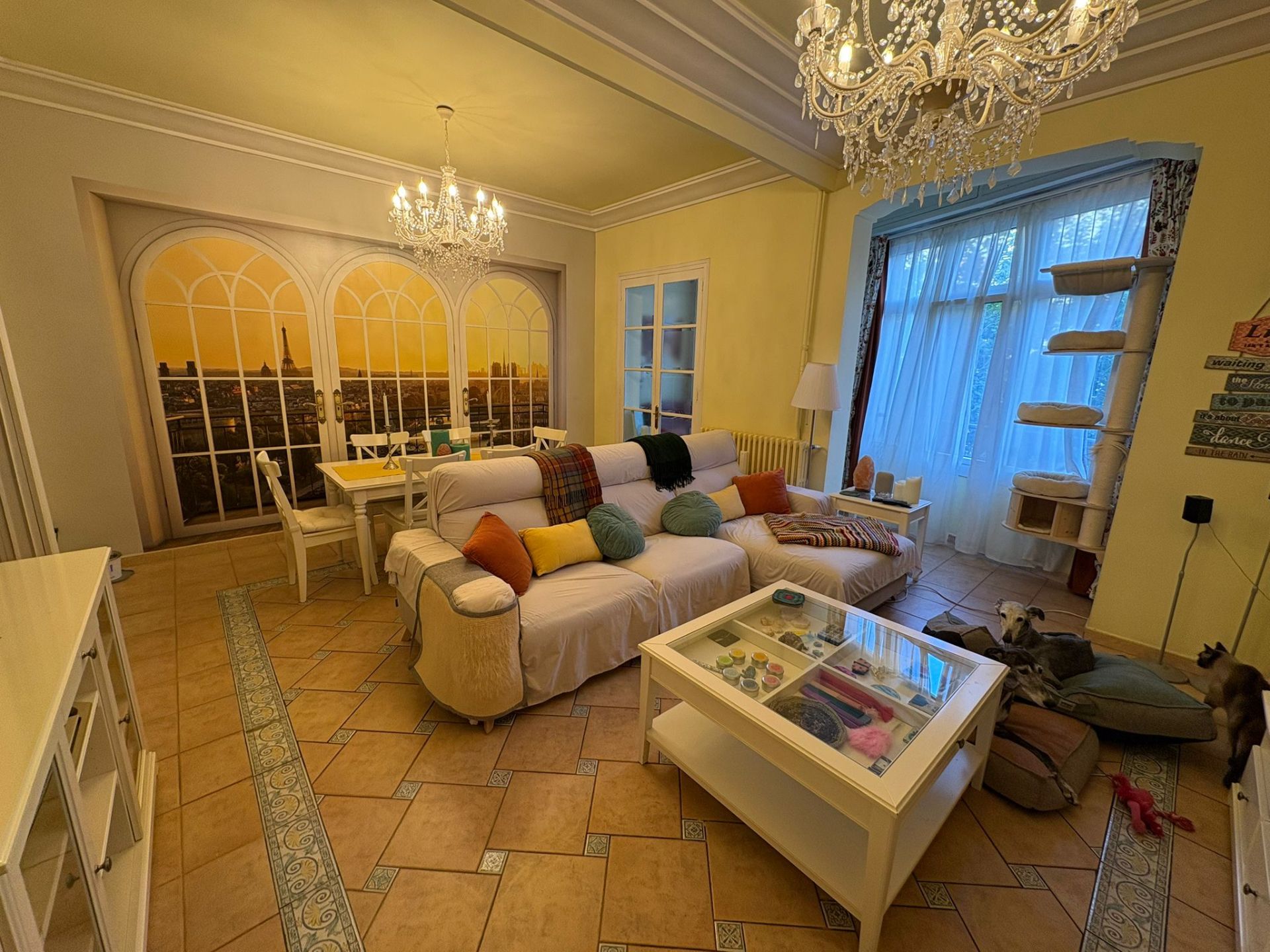 Living room of Flat for sale in  Lleida Capital  with Heating, Storage room and Furnished