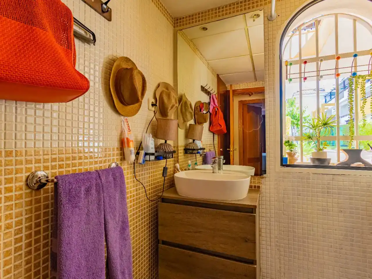 Bathroom of Flat for sale in Vera  with Air Conditioner, Private garden and Parquet flooring