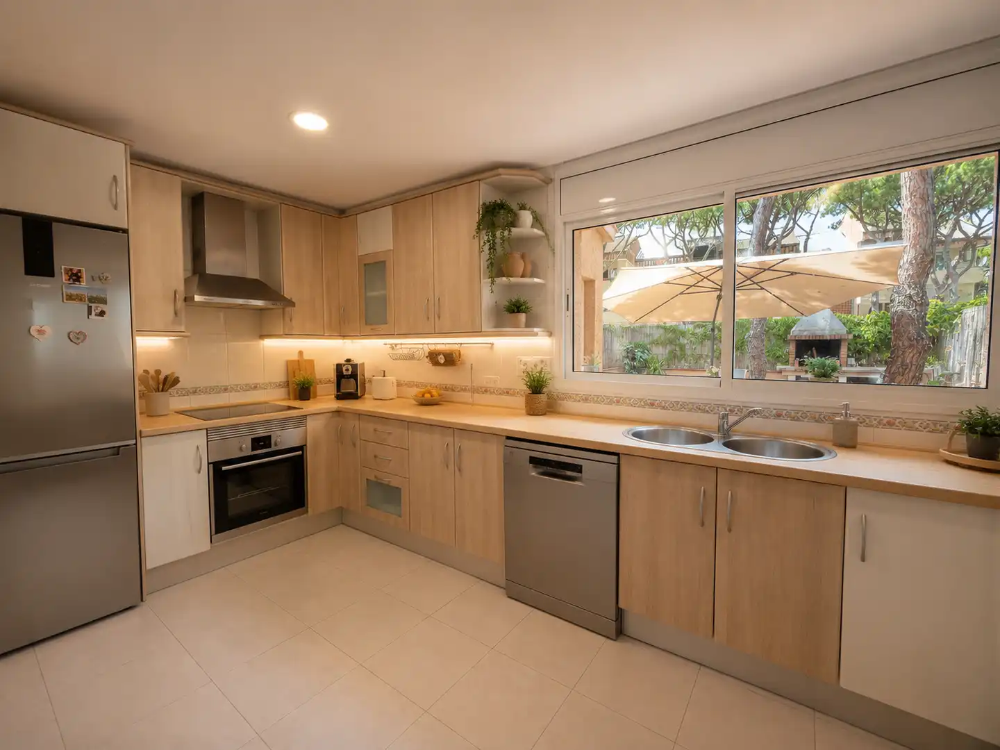 Kitchen of Houses for rent in Gavà  with Air Conditioner, Heating and Private garden
