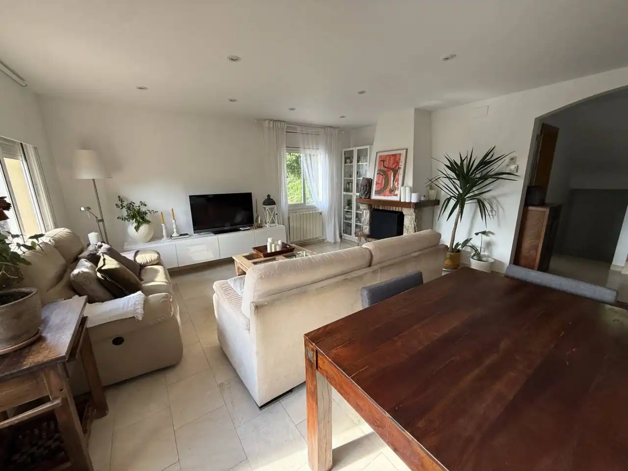 Living room of Houses for sale in Castellar del Vallès  with Heating, Private garden and Terrace