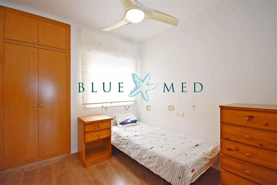 Schlafzimmer von Wohnung zum Verkauf in Mazarrón mit Klimaanlage, Heizung und Parkett